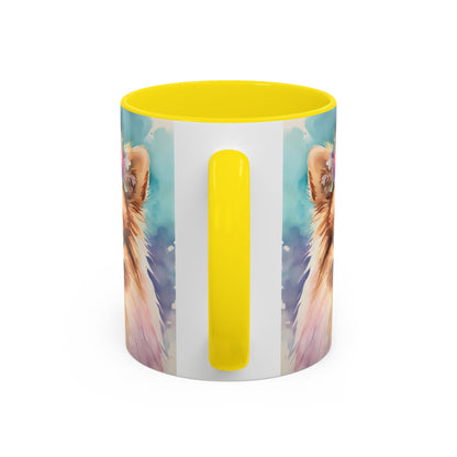 Pomeranian 03 Accent Coffee Mug - Dog Lover Gift