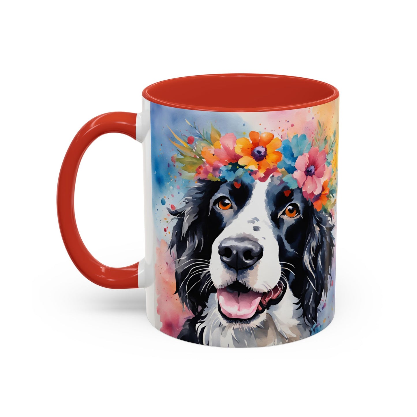 Springer Spaniel 02 Accent Coffee Mug - Dog Lover Gift