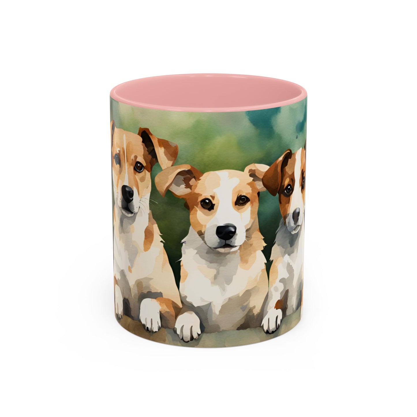 Multicoloured Doggies 12 Accent Mug 11oz