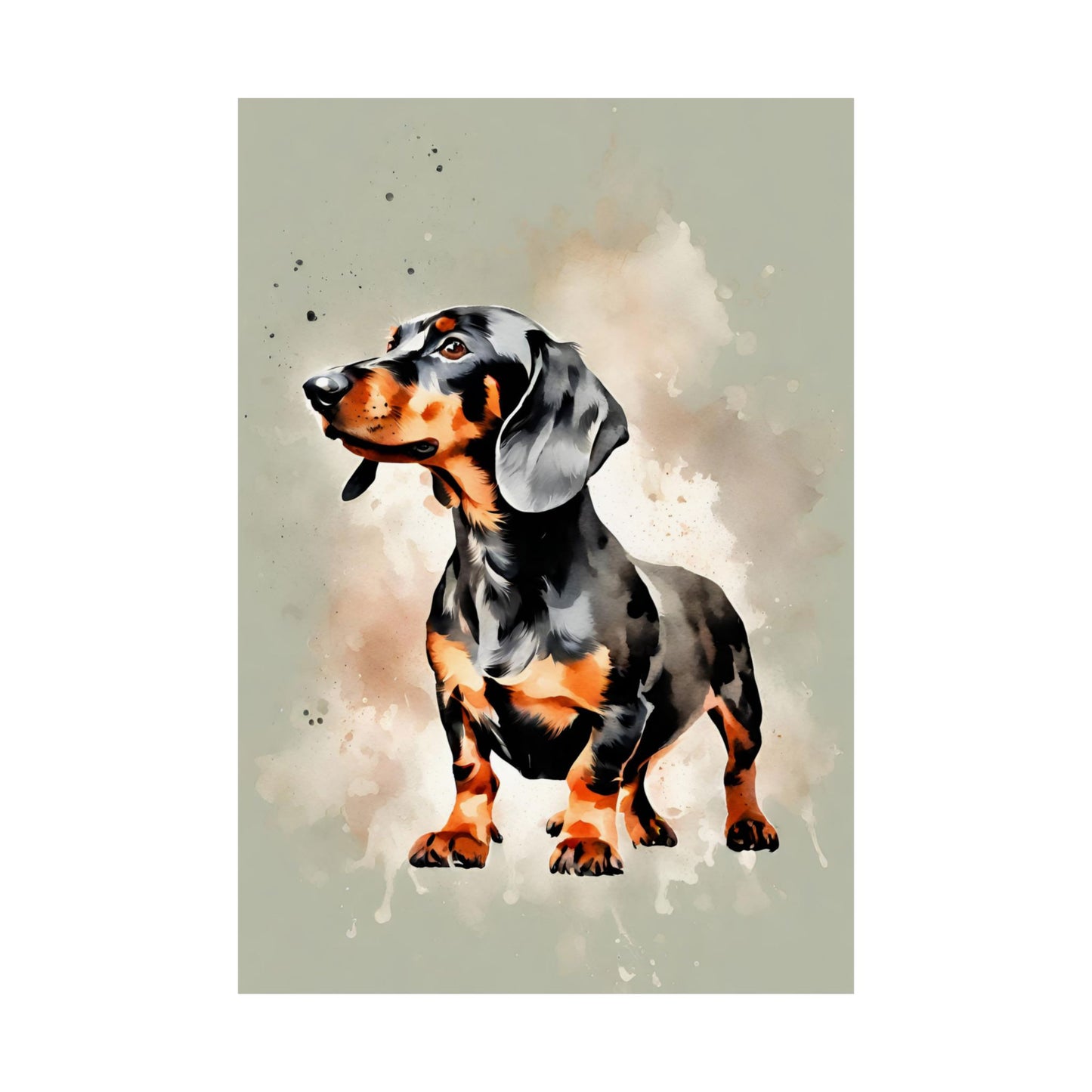 Dogs Dachshund 01 Matte Vertical Poster