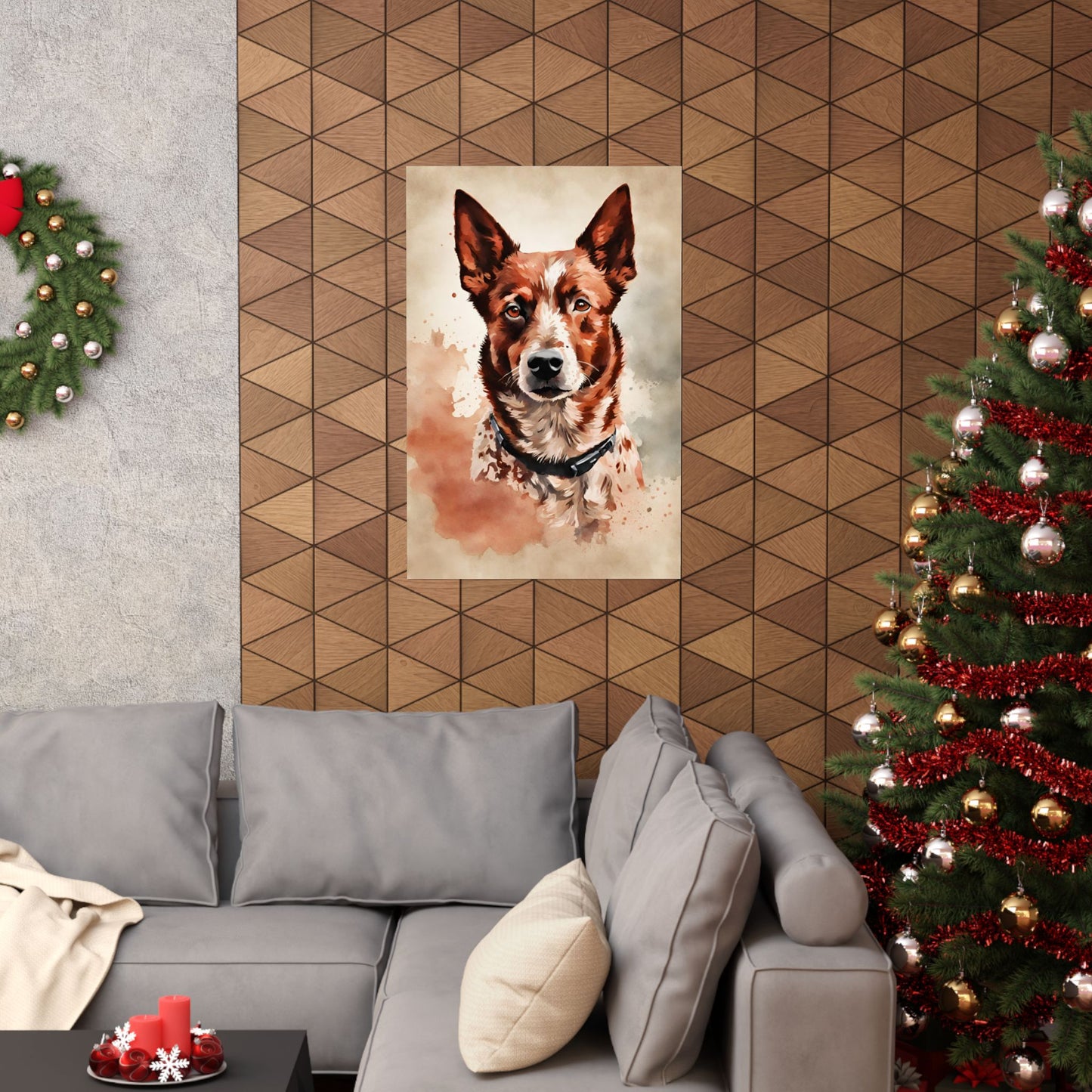 Dogs Australian Red Heeler 02 Matte Vertical Poster