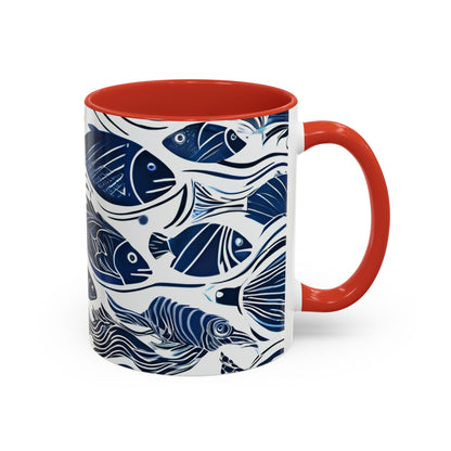 Fish 11 Accent Coffee Mug (11oz)