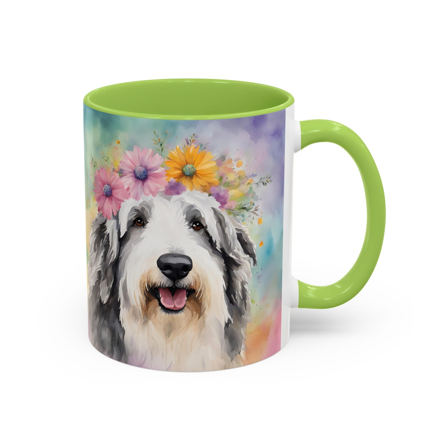 Bearded Collie 03 Accent Coffee Mug - Dog Lover Gift