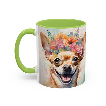 Chihuahua 02 Accent Coffee Mug - Dog Lover Gift