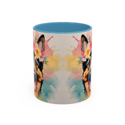 German Shepherd 02 Accent Coffee Mug - Dog Lover Gift