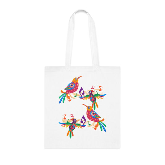 Funky birds 06 Cotton Tote