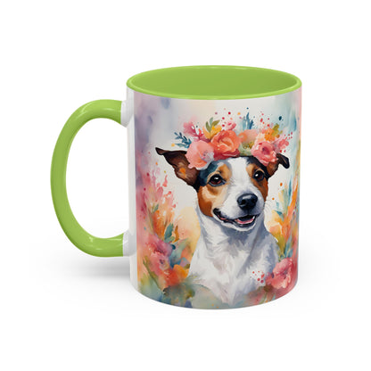 Jack Russell 02 Accent Coffee Mug - Dog Lover Gift
