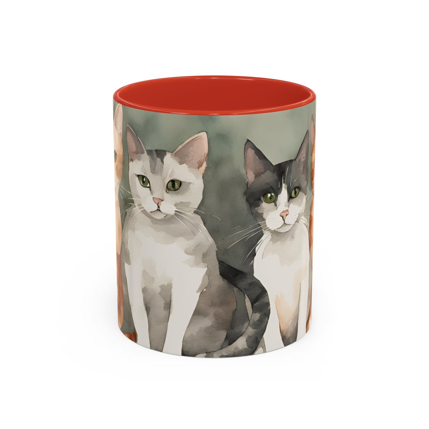 Kitties in a Row 1 Accent Mug 11oz