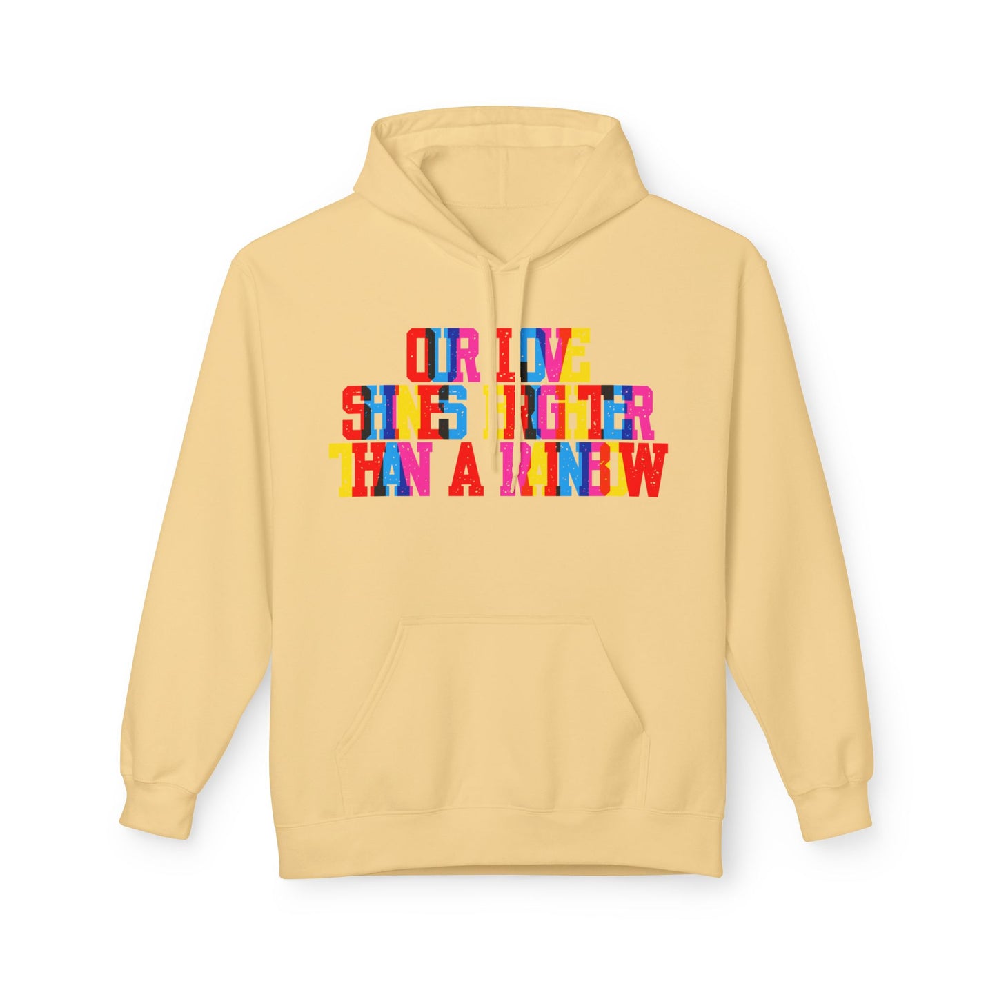 Our Love Shines Brighter Than A Rainbow Unisex Valentines Hoodie