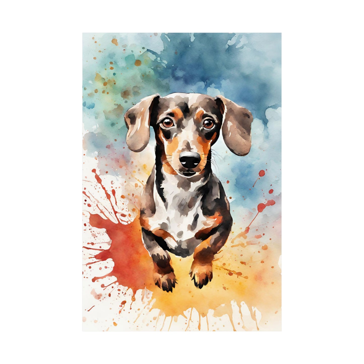Dogs Dachshund 07 Matte Vertical Poster