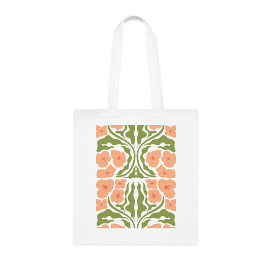 Abstract flowers 03 Cotton Tote