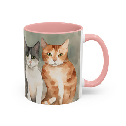 Kitties in a Row 1 Accent Mug 11oz