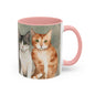 Kitties in a Row 1 Accent Mug 11oz