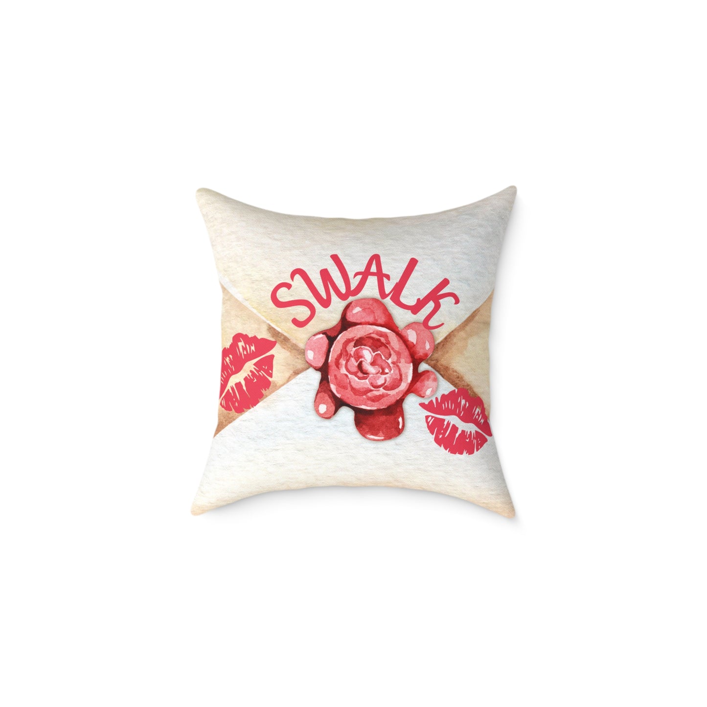 Personalized Valentines Letter Poly Pillow