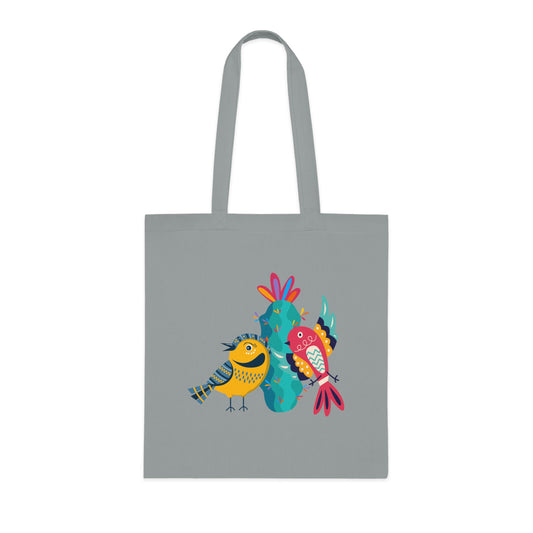 Funky birds 14 Cotton Tote