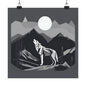Lone Collection Wolf 15 Matte Square Posters