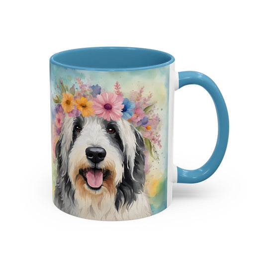 Bearded Collie 02 Accent Coffee Mug - Dog Lover Gift