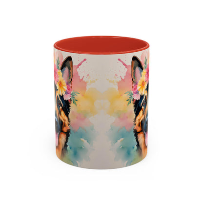German Shepherd 02 Accent Coffee Mug - Dog Lover Gift