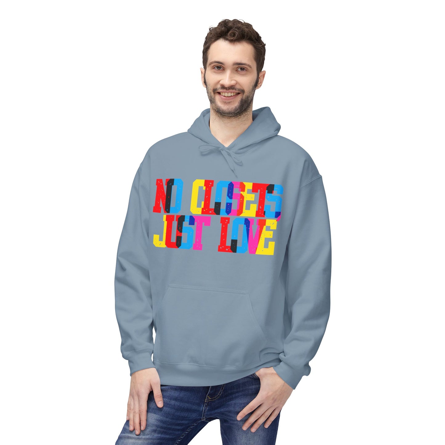 No Closets Just Love Unisex Valentines Hoodie