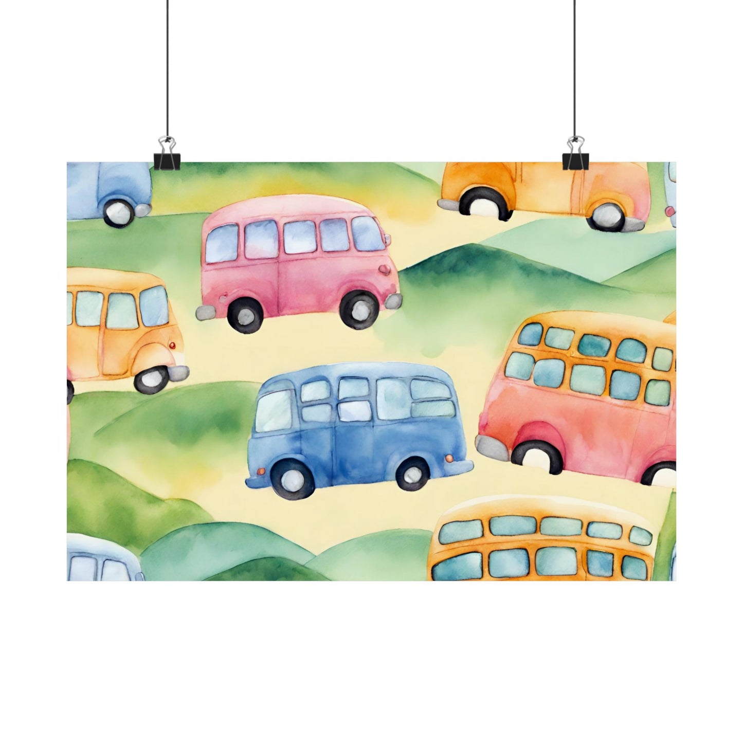Nursery Transport 1 Matte Horizontal Posters