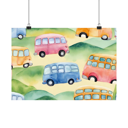 Nursery Transport 1 Matte Horizontal Posters