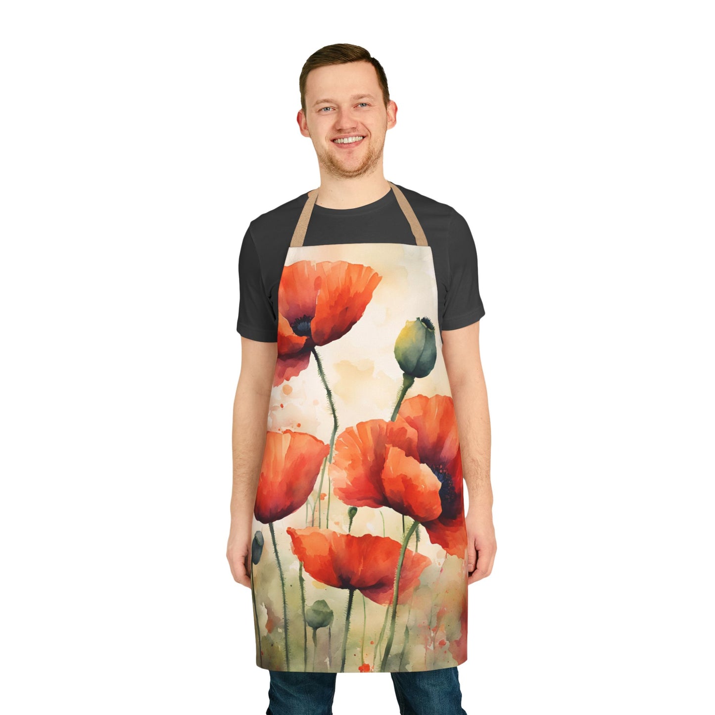 Poppies 02 Apron 5-Color Straps