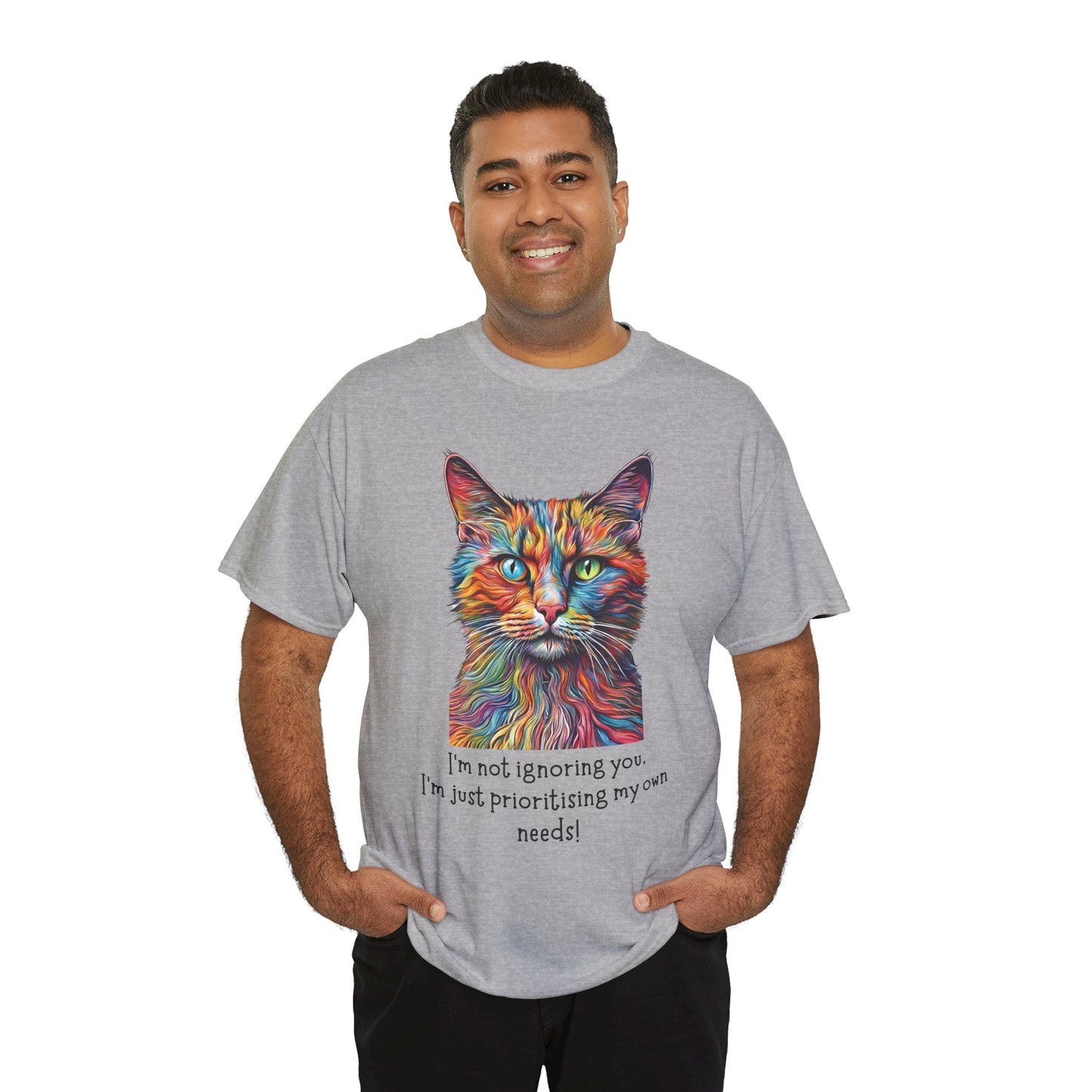 I’m Not Ignoring You I'm Just Prioritising My Own Needs Unisex Heavy Cotton Tee