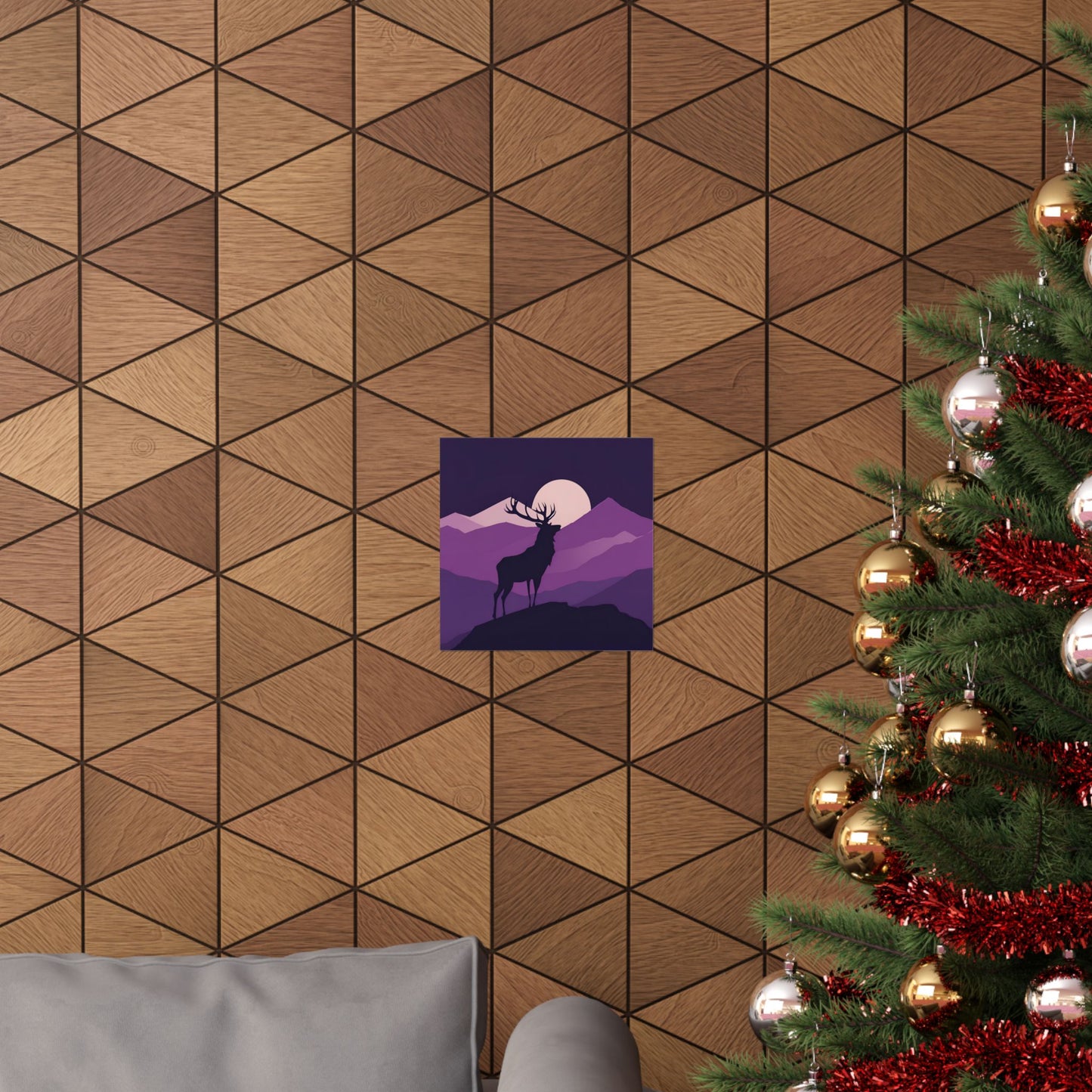 Lone Collection Stag 4 Matte Square Posters