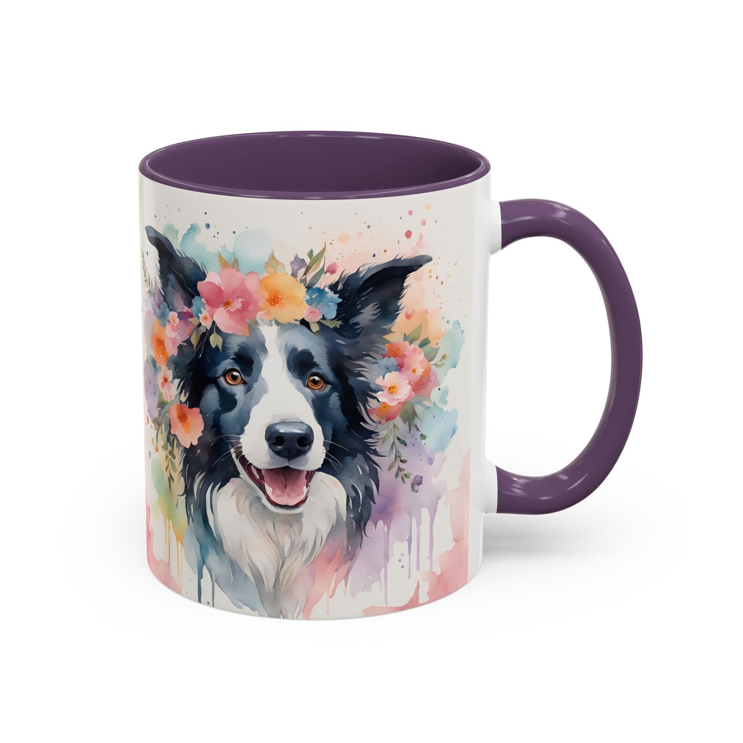 Border Collie 01 Accent Coffee Mug - Dog Lover Gift