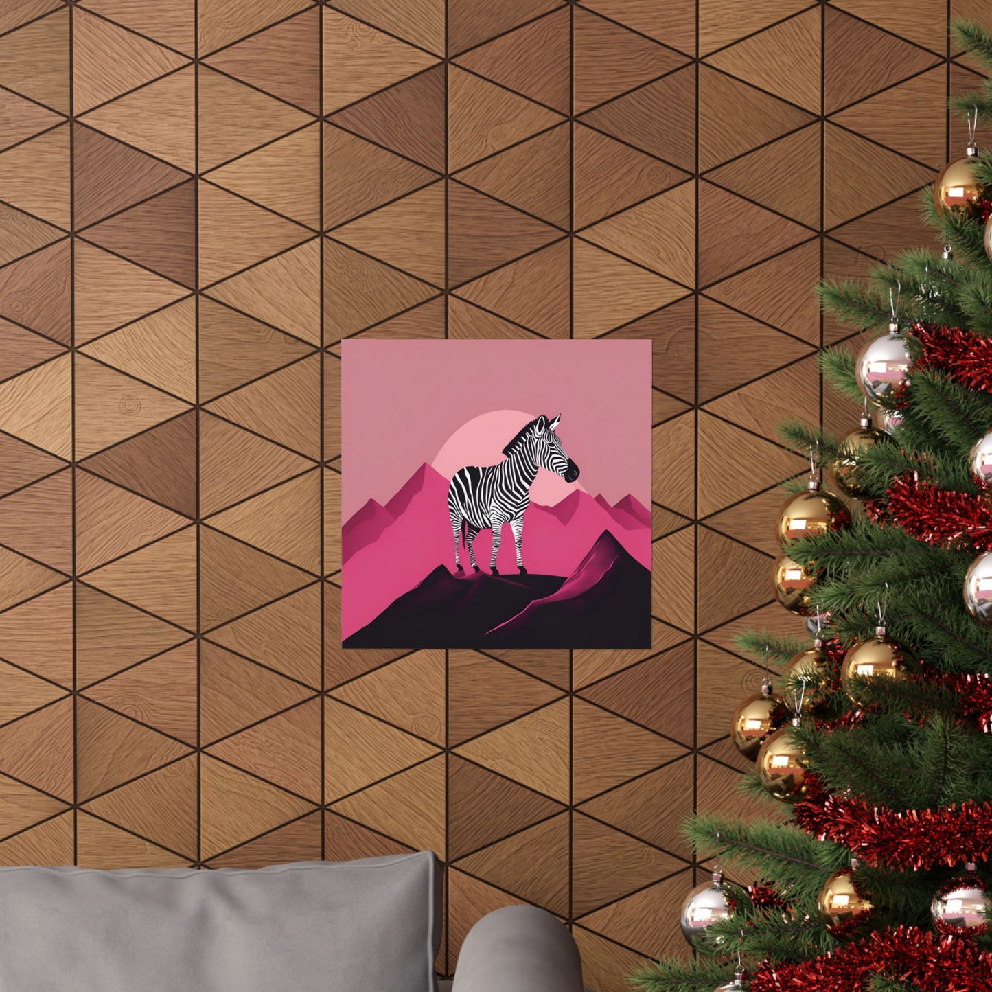 Lone Collection Zebra 18 Matte Square Posters