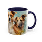 Multicoloured Doggies 5 Accent Mug 11oz