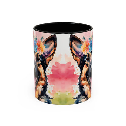 German Shepherd 03 Accent Coffee Mug - Dog Lover Gift