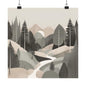 Lonely Forest 2 Matte Square Posters