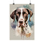 Dogs Pointer 01 Matte Vertical Poster