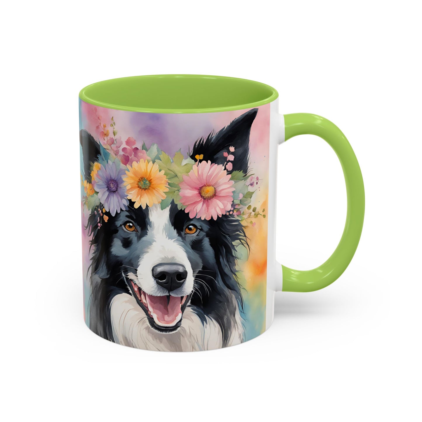 Border Collie 03 Accent Coffee Mug - Dog Lover Gift