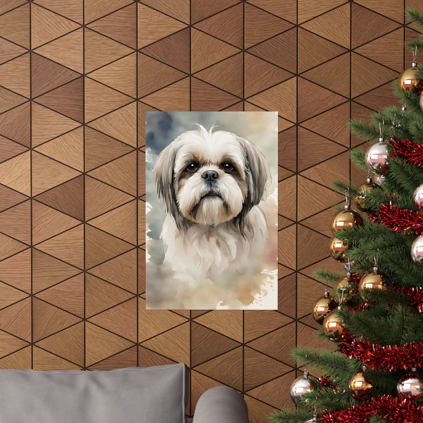 Dogs Shih Tzu 02 Matte Vertical Poster