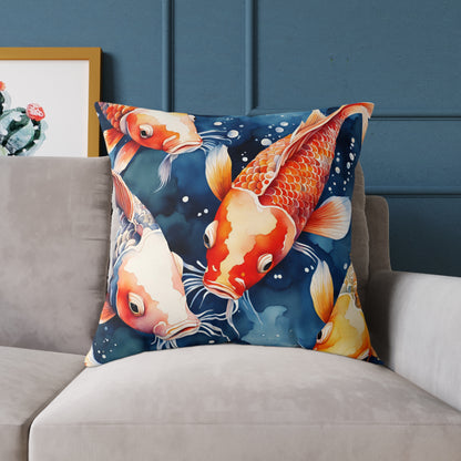 Koi Carp 03 Poly Pillow - Natures Beauty Design