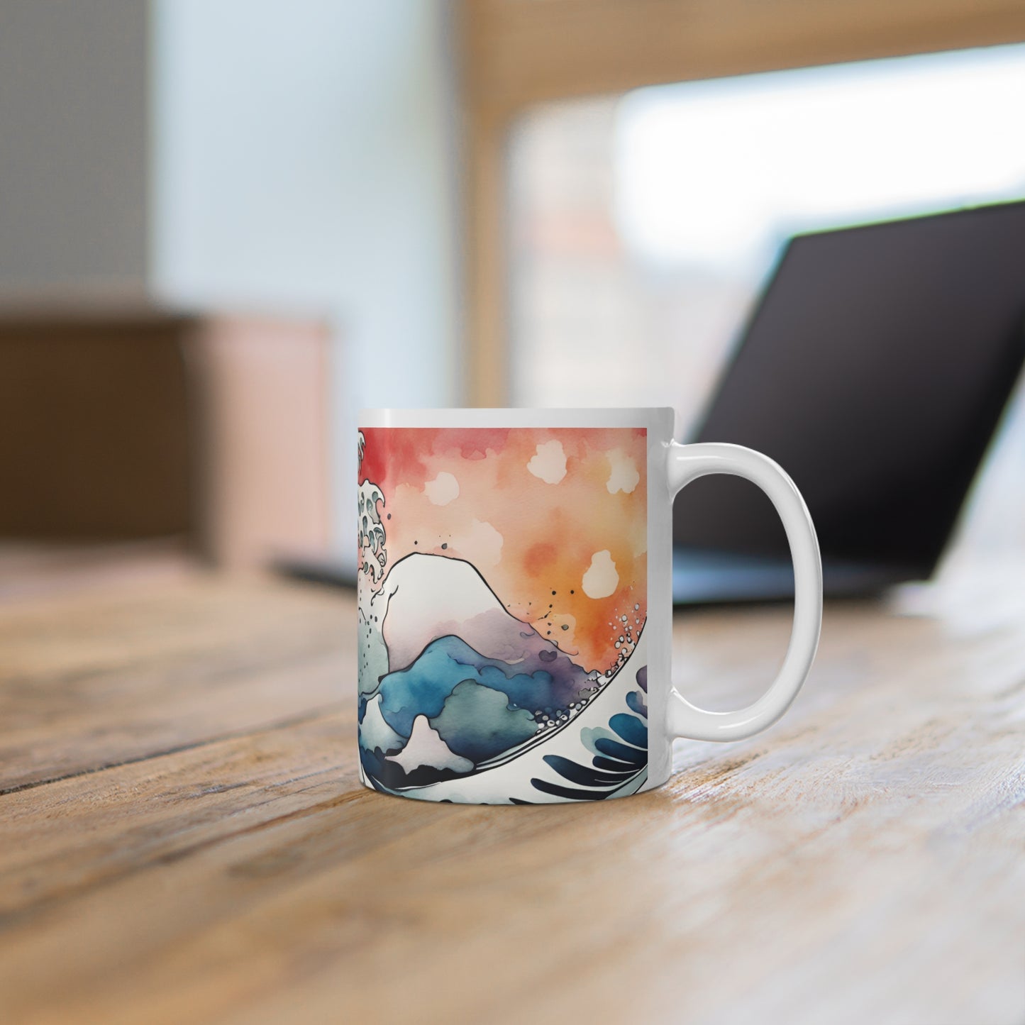 Japanese Waves 03 Mug - Nature's Beauty Collection