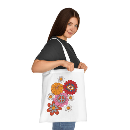 Flower power 12 Cotton Tote