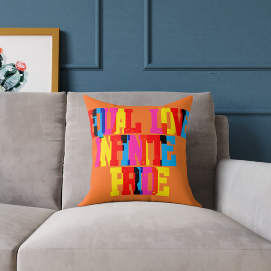 Equal Love Infinite Pride Poly Pillow