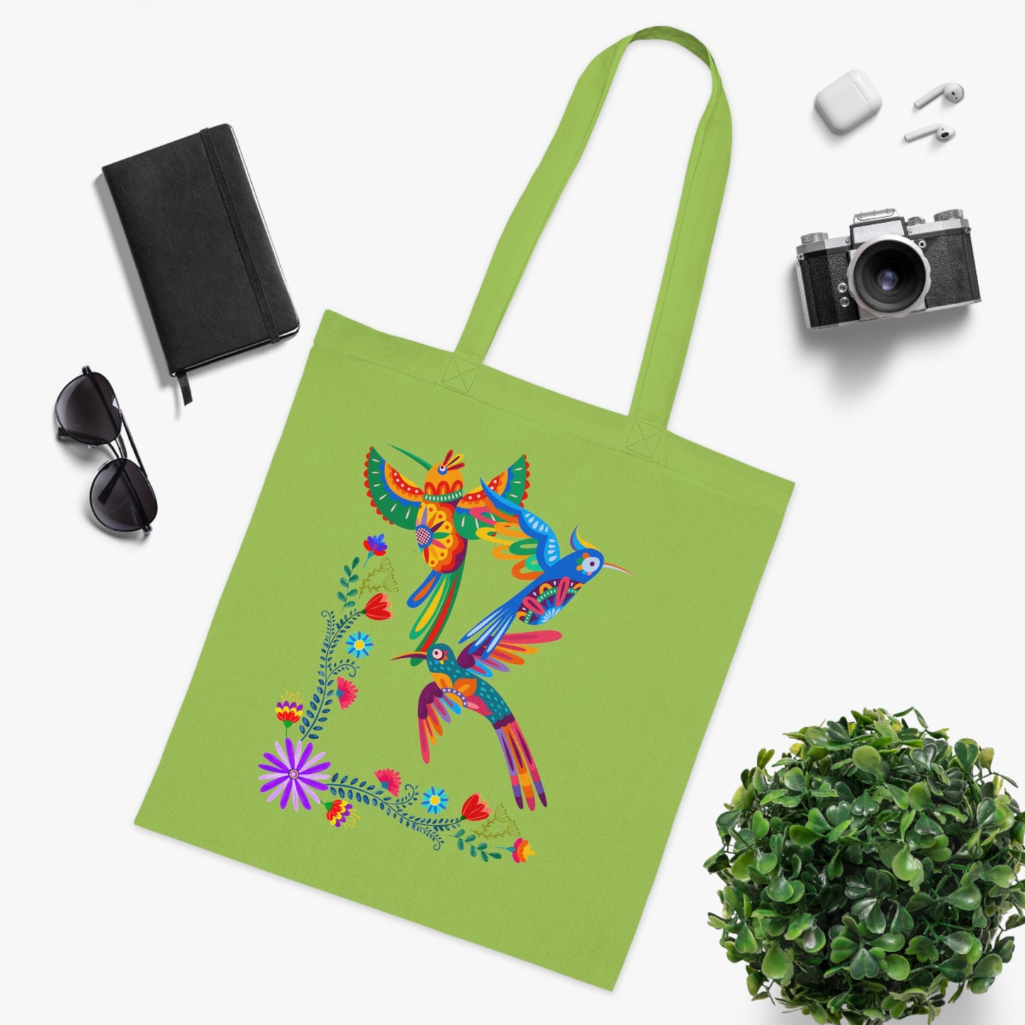 Funky birds 05 Cotton Tote