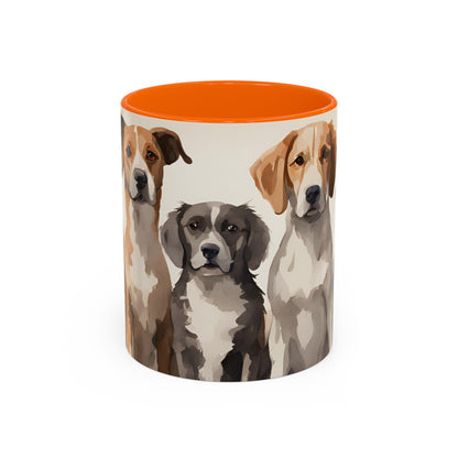 Doggies in a Row 1 Accent Mug 11oz