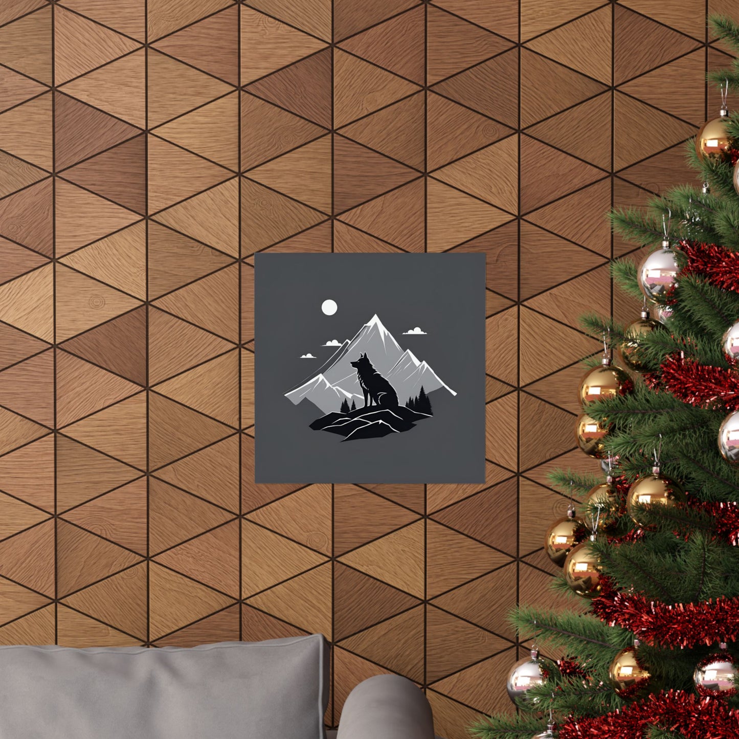 Lone Collection Wolf 14 Matte Square Posters