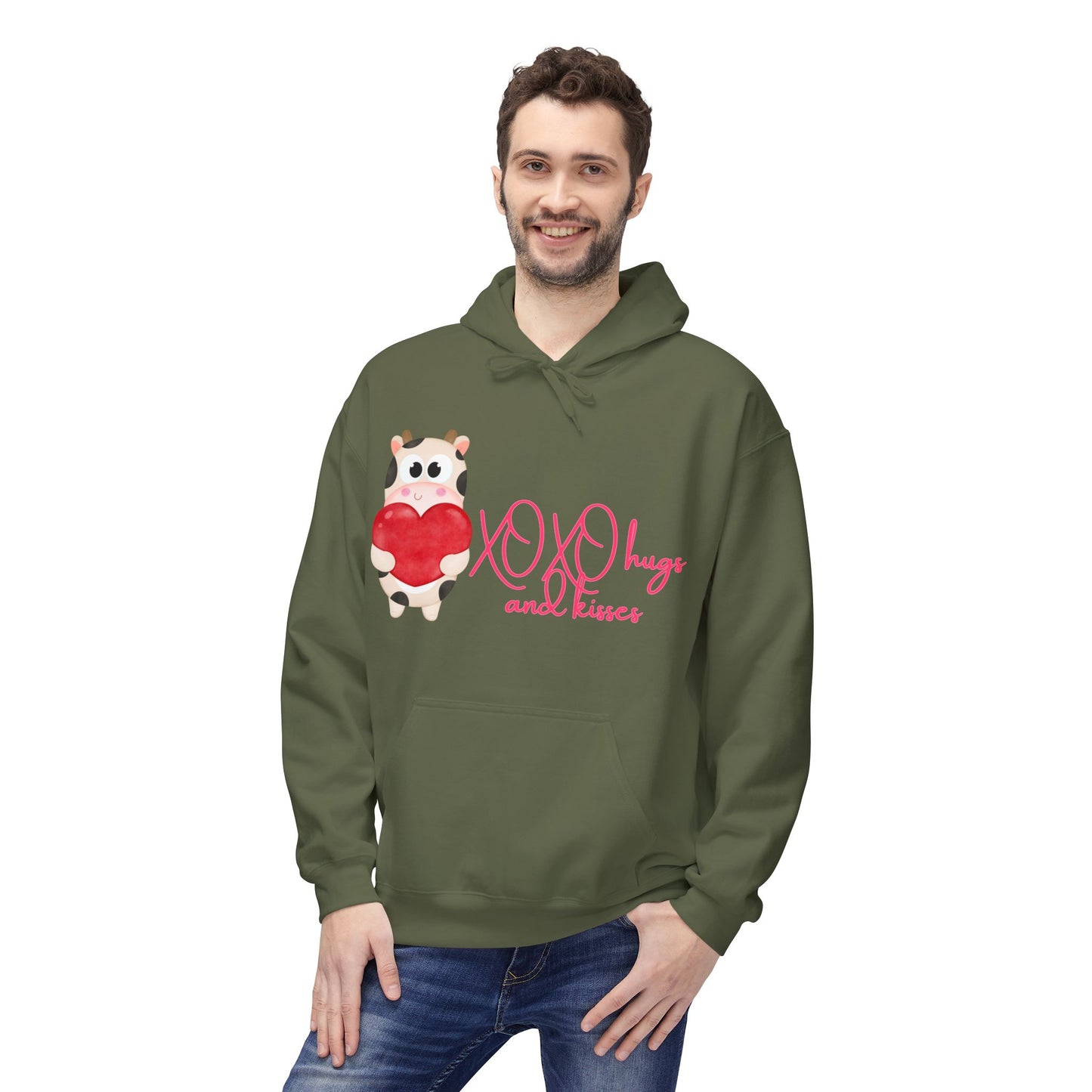 XOXO Hugs And Kisses Unisex Valentines Hoodie
