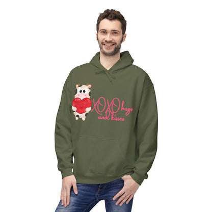 XOXO Hugs And Kisses Unisex Valentines Hoodie