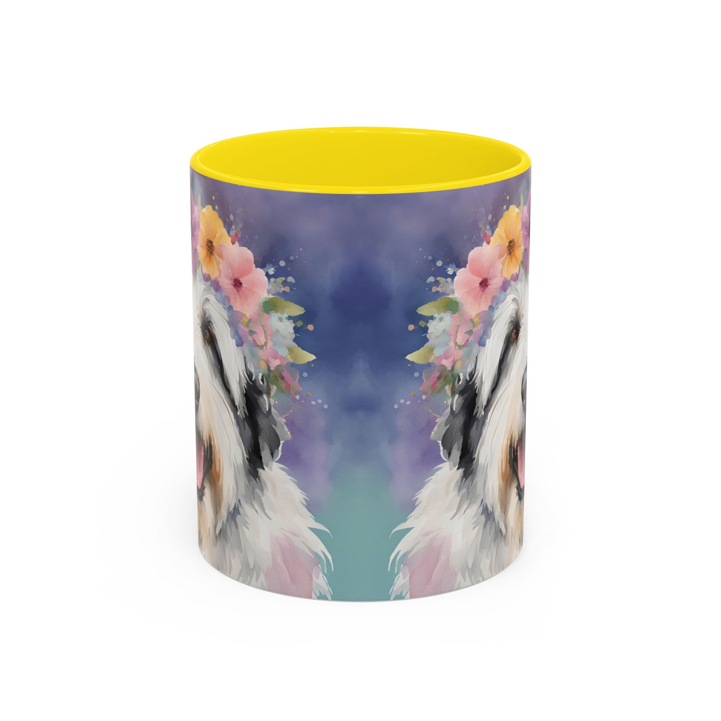 Bearded Collie 04 Accent Coffee Mug - Dog Lover Gift