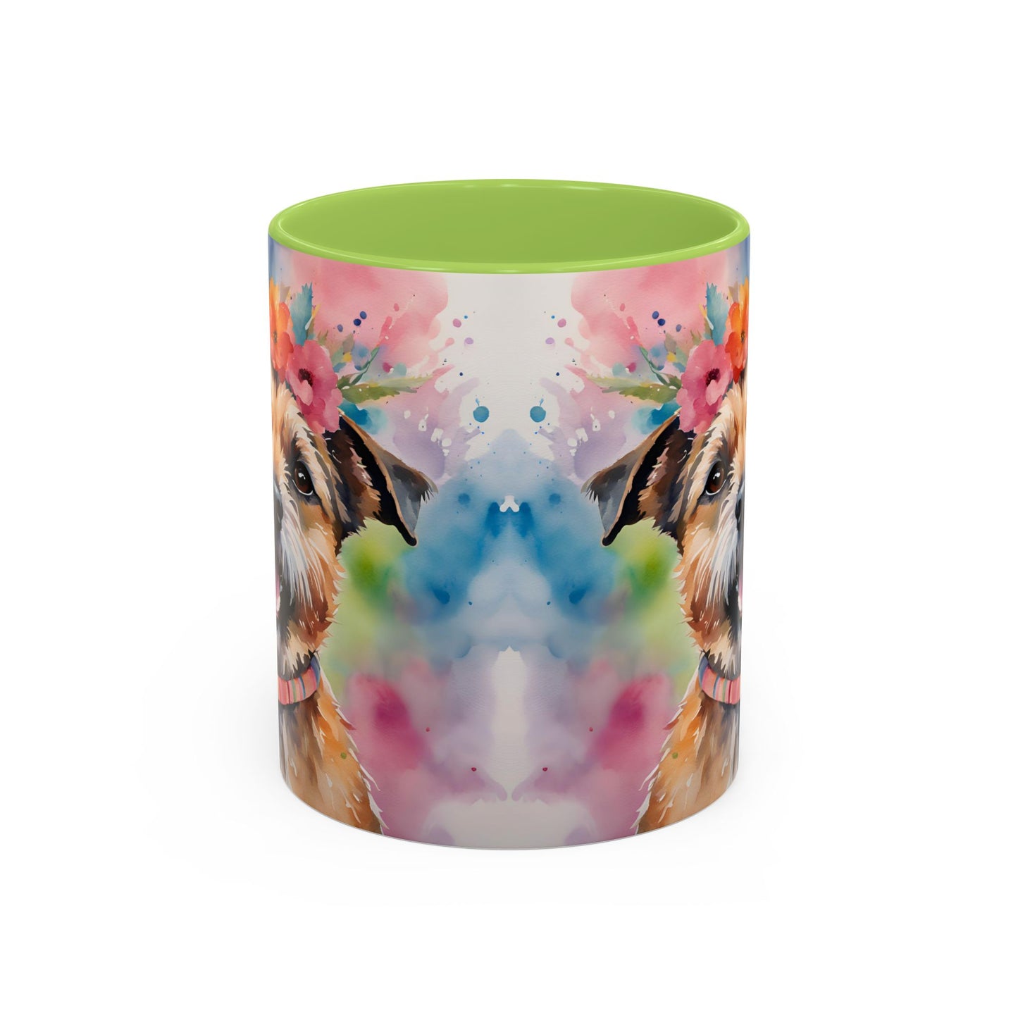 Border Terrier 04 Accent Coffee Mug - Dog Lover Gift