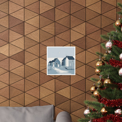 By The Sea Blue 2 Matte Square Posters