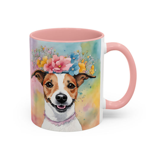 Jack Russell 03 Accent Coffee Mug - Dog Lover Gift