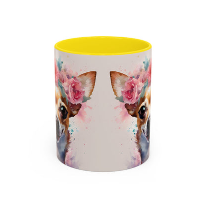 Chihuahua 01 Accent Coffee Mug - Dog Lover Gift